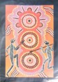 Two Sisters Aboriginal art print based on Aboriginal tale