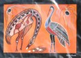 Aboriginal art print based on Aboriginal tale - Brolga