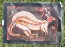 Aboriginal art print based on Aboriginal tale