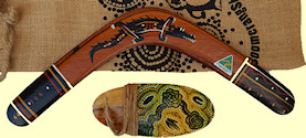 Boomerang gift set #4 | Quality returning boomerang and a bullroarer