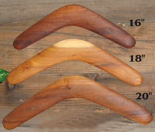 Raw Brigalow boomerangs