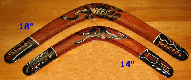 Light Aboriginal Returning Boomerang