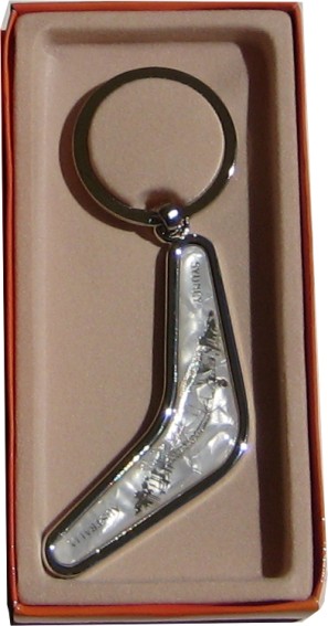 Metal boomerang key chains
