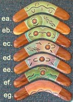 Dot art collectable boomerangs 